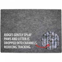 Drymate Litter Trapping Mat 91Cms X 120 Cms  Jumbo Litter Mat Charcoal