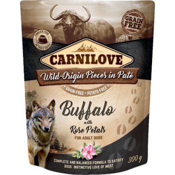  Carnilove Buffalo With Rose Blossom For Adult Dogs (Wet Food Pouches 300g 