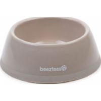 Beeztees plastic dog bowl, beige. 0.3 liter.