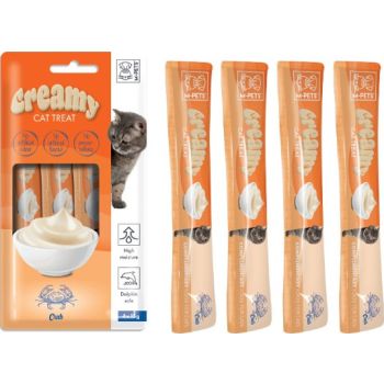  M-PETS Creamy Treats for Cats – Crab 4x15g (60g) 