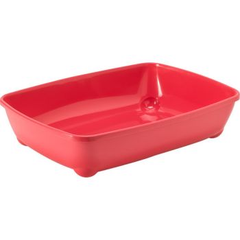  Moderna Arist-O-Tray-Cat Litter Tray 42.2 x 30.4 x 9.9 cm-Spicy Coral 