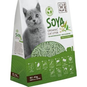  M-PETS Soya Organic Cat Litter Green Tea Scented 10 L 
