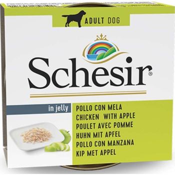  Schesir Dog Wet Food-Chicken  With Apple 150g 
