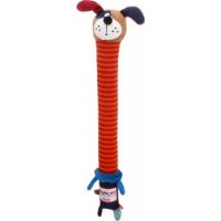 Gigwi Dog Toys Crunchy Neck Plush Friendz  with Bone & Squeaker – Small
