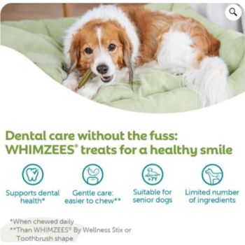  Whimzees Soft Daily Dental Dog Treats Value Bag – X Small (56 pcs) 