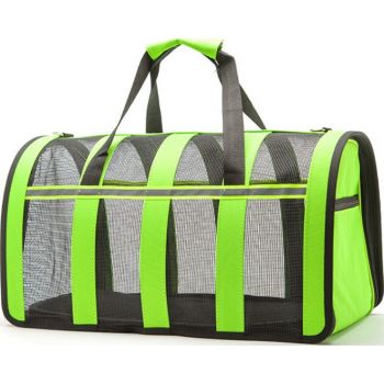  For Pet Nylon Stripe Breathable Pet Carrier Bag – 48x28x26cm (Mixed Colors) 1pcs 
