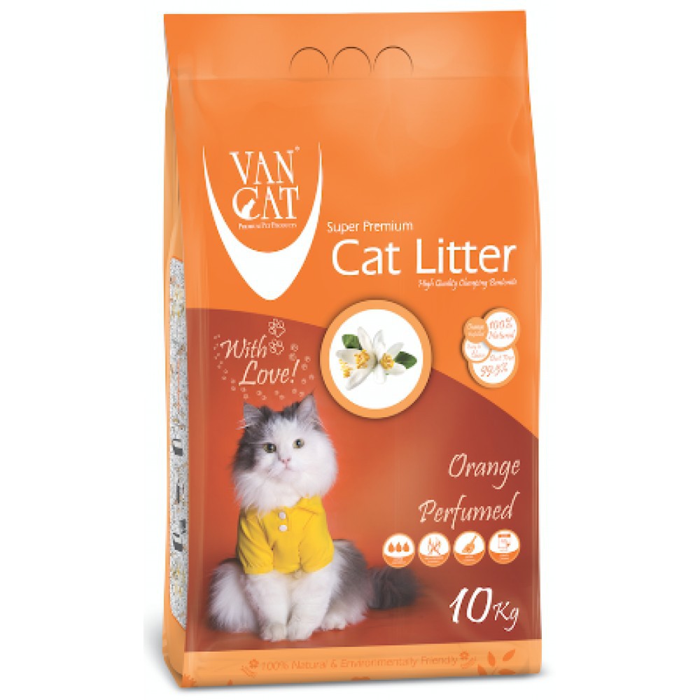 Van Cat White Clumping Bentonite Cat Litter Orange 5Kg Buy, Best Price