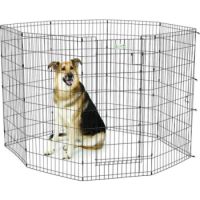 48″ Black Exercise Pen with Full MAX Lock Door