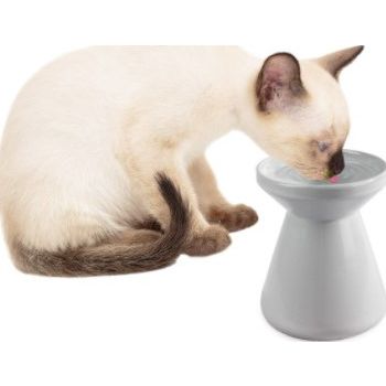  ELEVATED PET WATER BOWL - WHITE 