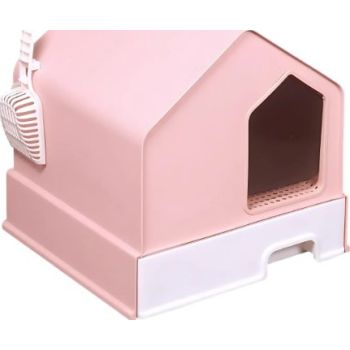  Pado House Cat Litter Box 46*46*44cm - Pink 