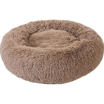  Coco Kindi Soft Plush Round bed-Khaki 70cm-Xl 