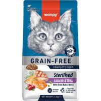 Wanpy Grain Free Sterilised Cat Food – Salmon and Tuna Recipe 1.5kg