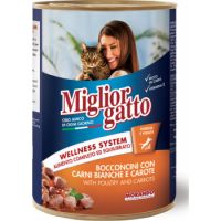 Miglior Gatoo Chunks with Poultry & Carrots Cat Wet Food, 405g
