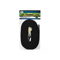 Four Paws Cotton Web Lead, Black 30ft