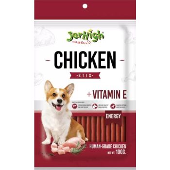  Jerhigh Dog Snack Chicken Stix 100g 