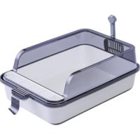 Pado Cat Litter Tray With Scoop M(53x34x20cm)-White