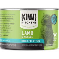 Kiwi Kitchens Lamb & Mussel Dinner Canned Wet Kitten Food 170g