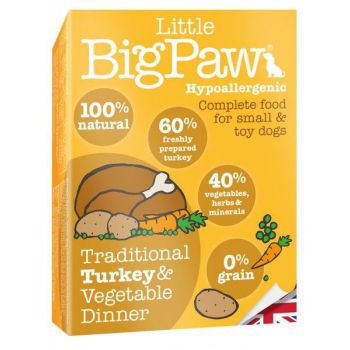  Little Big Paw Dog Turkey & Vegetable Dinner 150G 