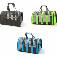 For Pet Nylon Stripe Breathable Pet Carrier Bag – 48x28x26cm (Mixed Colors) 1pcs