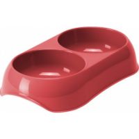 Moderna Double Gusto-Food Bowl 2x200ml Red