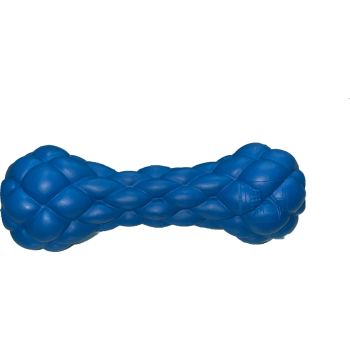  Blue Silicon Bone Dog Toy (14cm) 