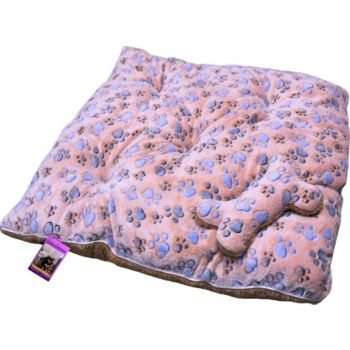  Coco Kindi Cushion With Bone Peach Paw Print Color Fur Bed 