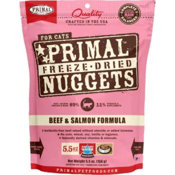  Primal Feline Beef & Salmon Freeze-Dried Formula – 5.5oz 