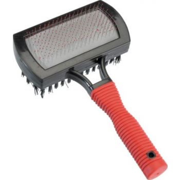  Camon Plastic Double Slicker Brush With “Soft Grip” Handle 