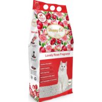 Happy Cat Bentonite Dust Free Clumping Cat Litter – Lovely Rose Fragrance – 10L
