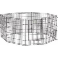 30" Black Exercise Pen With Full MAX Lock Door