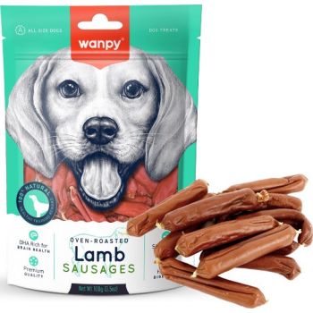  Wanpy Dog Treats Lamb Sausages 100g 
