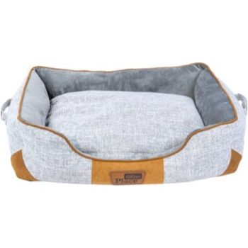  GiGwi Place Removable Cushion Luxury Dog Bed Square Mustard Large 