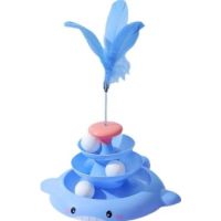Saas Cat Tower Toys with feather