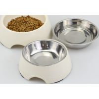 Melamine Off White Stainless Steel bowl with anti- slip circle on the bottom, ,Volume:160 ml, Size:12*12*4.5 cm