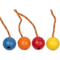 Duvo Rubber Dental Ball With Rope Mix Mixed Colors 33cm