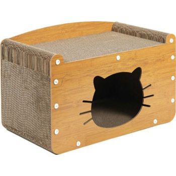  Saas Cats Scratching Board Toy House(50*27*31.5) 3056 