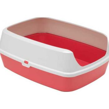  Moderna Maryloo with Rim Litter Tray  Large Red  L 50.2 x W 38.4 x H 16.1 cm 