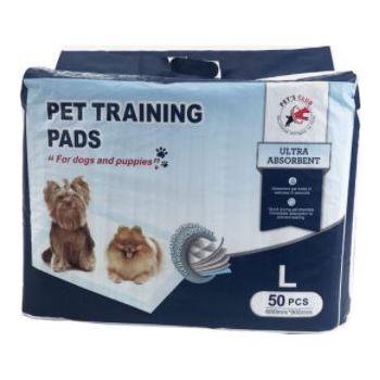  PETS CLUB PET TRAINING PADS ULTRA ABSORBENT AND 5 LAYER WITH FLOOR STICKER, SIZE, 60*90 CM, 50 PCS 