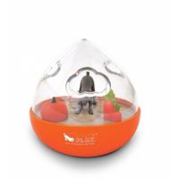 P.L.A.Y  WOBBLE BALL INTERACTIVE TREAT DISPENSING DOG TOYS ORANGE