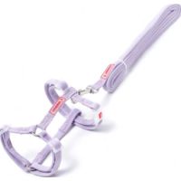 Golden Panda Cat Harness Lead Set Purple 10mm X 36-50cm, Lead 130cm