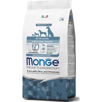  Monge Natural Superpremium All breeds Puppy and Junior Monoprotein Trout with Rice and Potatoes 2.5kg 