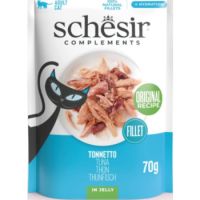 Schesir Complements Cat Wet Food in Jelly Pouch- Tuna 70g