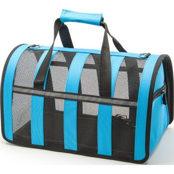  For Pet Nylon Stripe Breathable Pet Carrier Bag – 48x28x26cm (Mixed Colors) 1pcs 