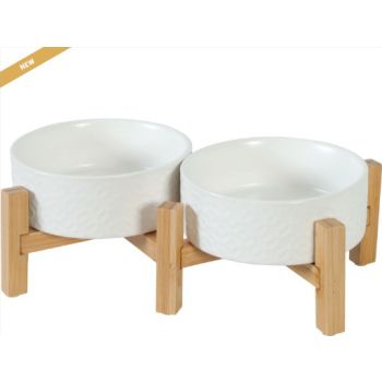  Zolux Keramo Ceramic Bowl Duo White 600ml 