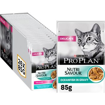  Pro Plan Nutri Savour Delicate Cat - Oceanfish in Gravy (85g) 