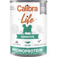 Calibra Dog Wet Food Life Can Sensitive Salmon with Rice 400g
