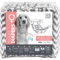 M-PETS Female Dog Diapers L 10 Pack