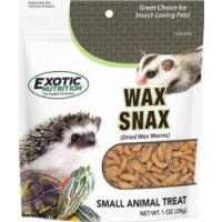 EXOTIC NUTRITION WAX SNAX DRIED WAX WORMS 1 OZ.