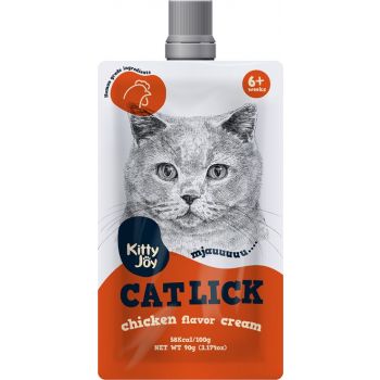  Kitty Joy Cat Lick Chicken Flavor Cream Cat Treats 90g 