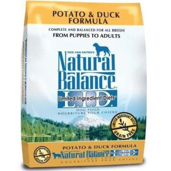  Natural Balance Limited Ingredient Diets Potato & Duck Dry Dog Formula - 4.5 lb 